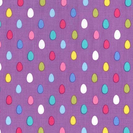 M. Miller, Egg Dots lila, Webstoff, *Letztes Stück ca. 100 cm*