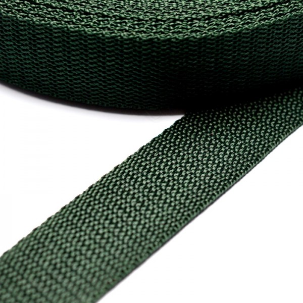 PP-Gurtband, dunkelgrün, 20 mm
