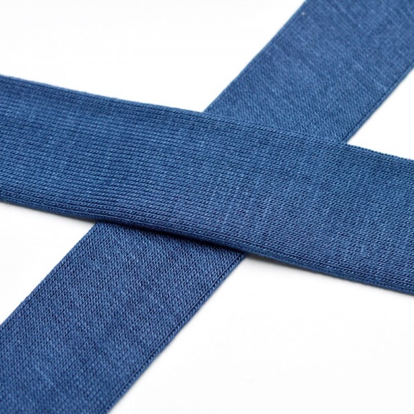 Viskosejersey-Schrägband, jeans