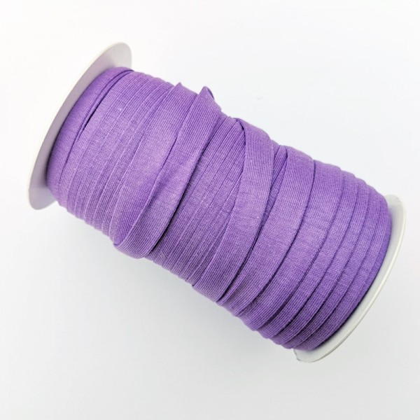 Baumwolljersey-Schrägband mit Elasthan, violett