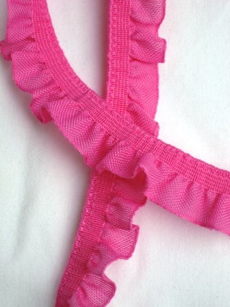 Rüschenband, pink