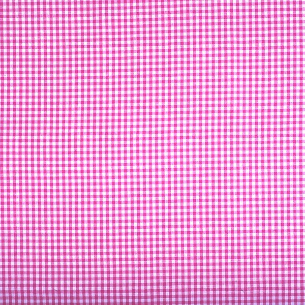 Vichykaro, klein, pink-weiß kariert, waschbar bei 60°