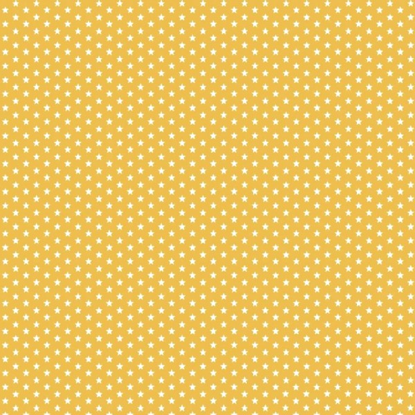 Lili Mini Stars, gelb, Webstoff, waschbar bei 60°