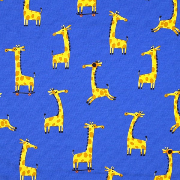 Giraffen auf royalblau, Jersey