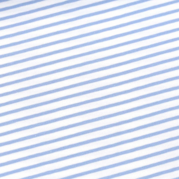 Carli, Streifenjersey hellblau auf weiß
