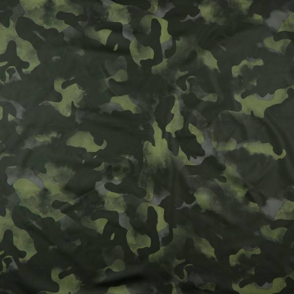 London, wasserabweisend, Camouflage grün, *Letztes Stück ca. 160 cm*