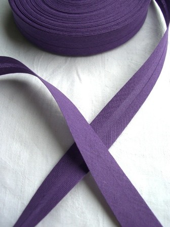 Package Schrägband, 20 mm, dunkles violett - 10 Meter *SALE*