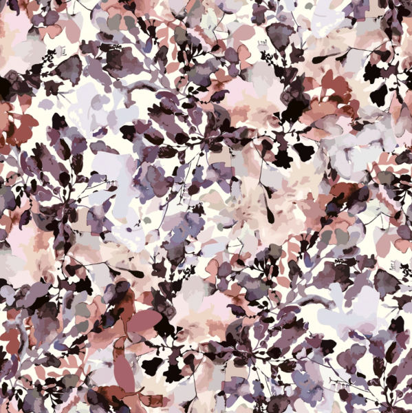 Digitaldruck Wunderblumen mauve, Jersey