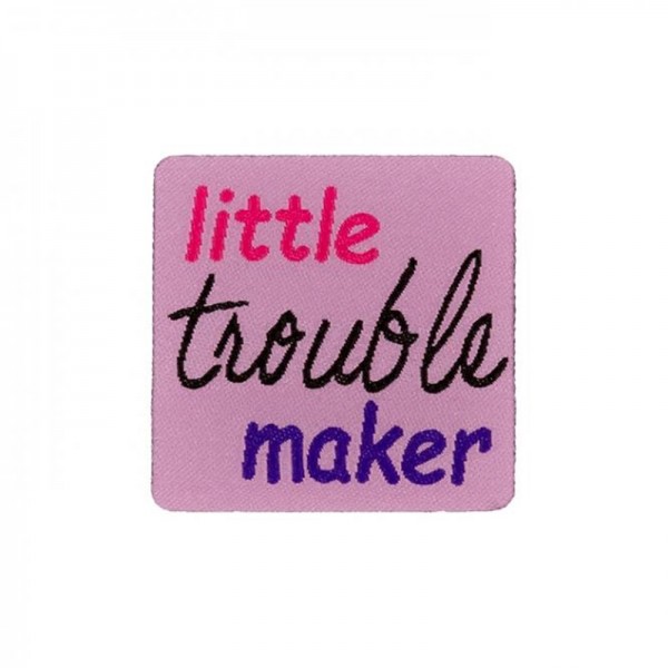 Applikation "little trouble maker", rosa