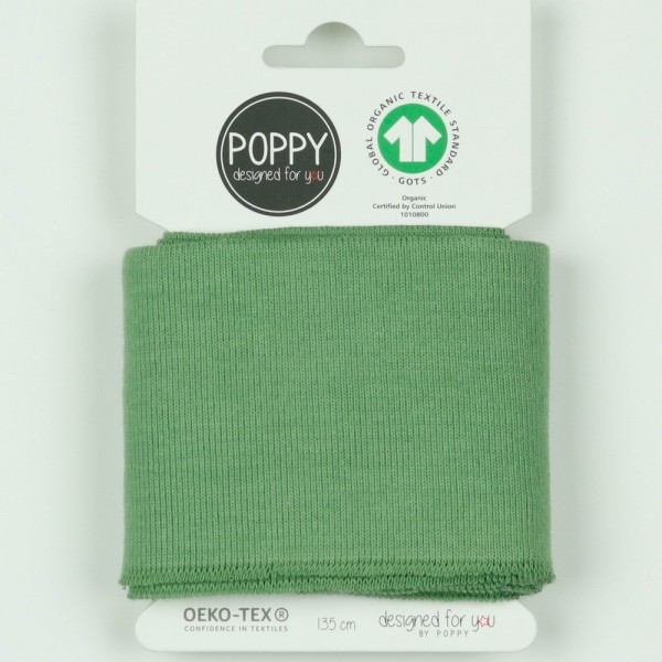 Poppy, Strickbündchen mintgrün, 135 cm