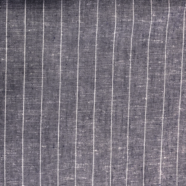 Top-Leinen-Viskosestoff, breite Streifen jeansblau, *Letztes Stück ca. 60 cm*