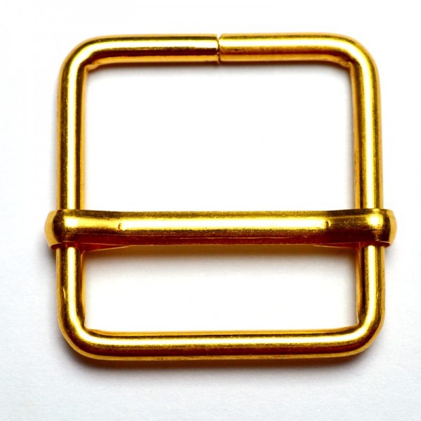 Schieber, 25 mm, quadratisch gold