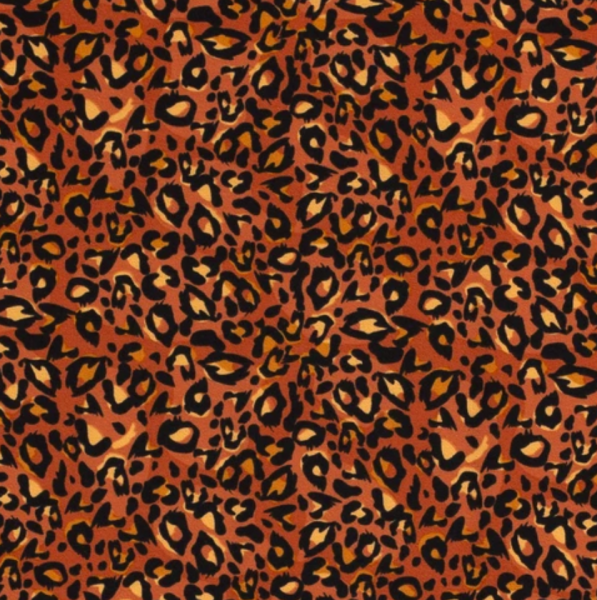 Leoparden-Print rost, Jersey, *Letztes Stück ca. 90 cm*