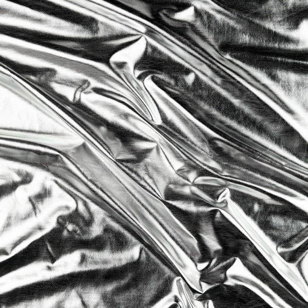 Dekostoff Metallic silber