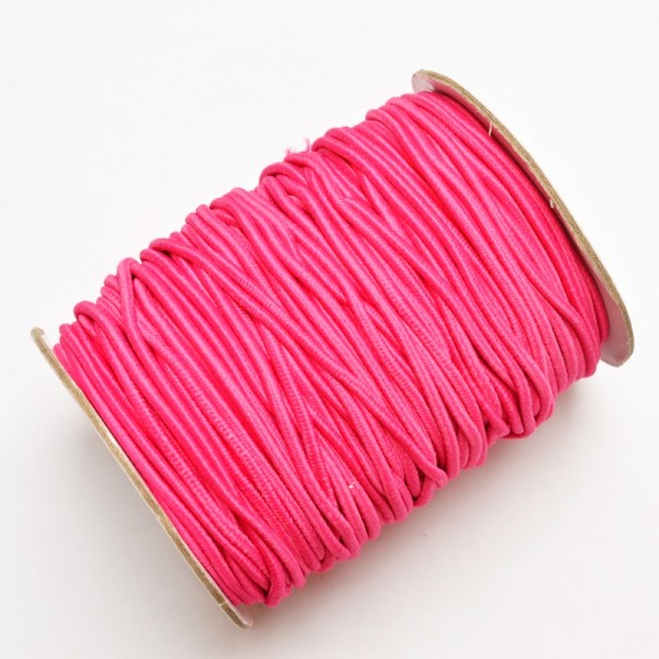 Gummischnur, 2 mm, pink