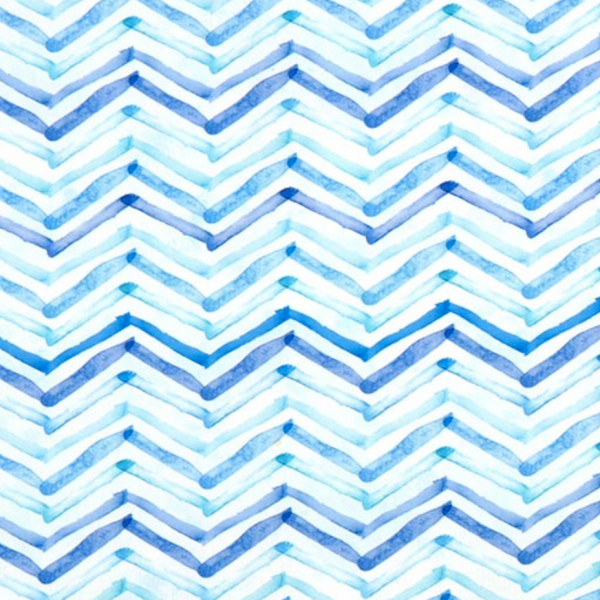 Dralon-Outdoorstoff Zigazag watercolor blau