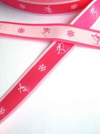 Wintersport, pink, Webband