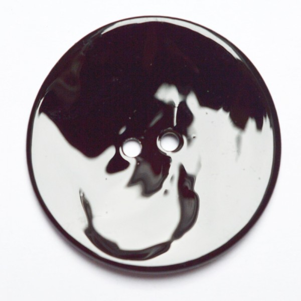 Perlmuttknopf, schwarz, 34 mm