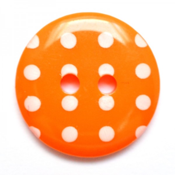 Polka dots, orange, Knopf