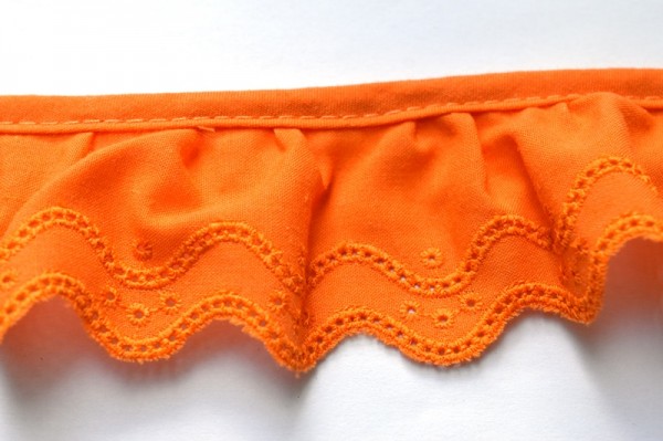 Stoffspitze Sarah, orange, 46 mm