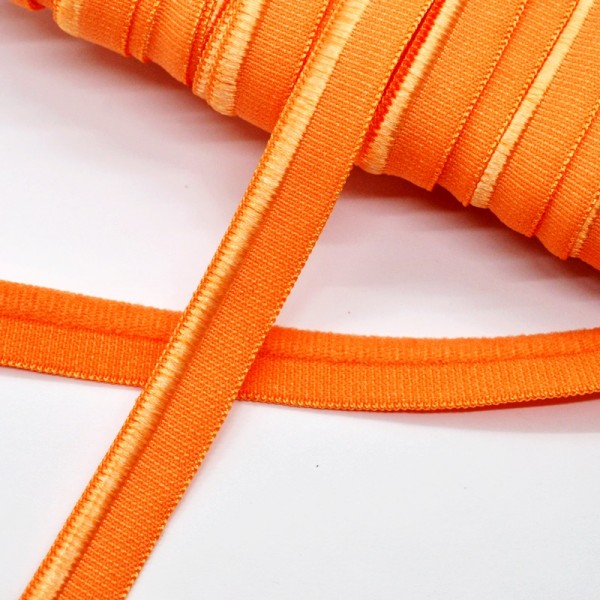 elastische Paspel matt/glänzend, orange