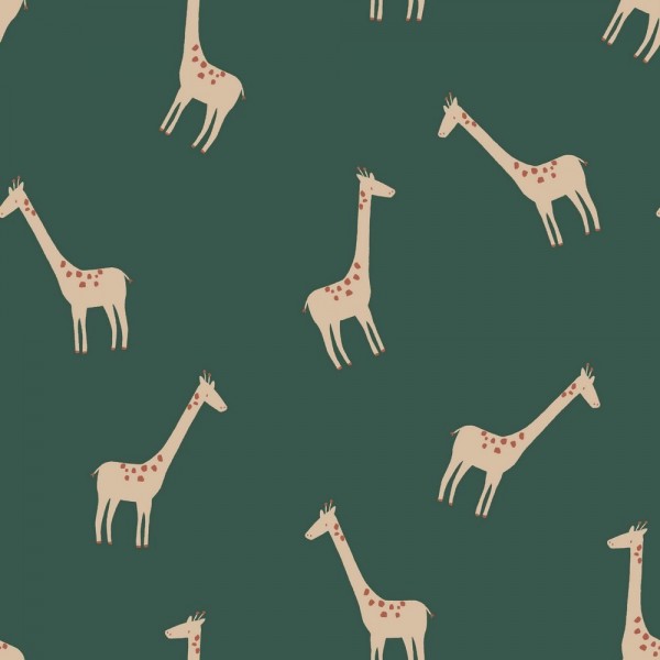 Giraffen auf dunkelgrün, Jersey