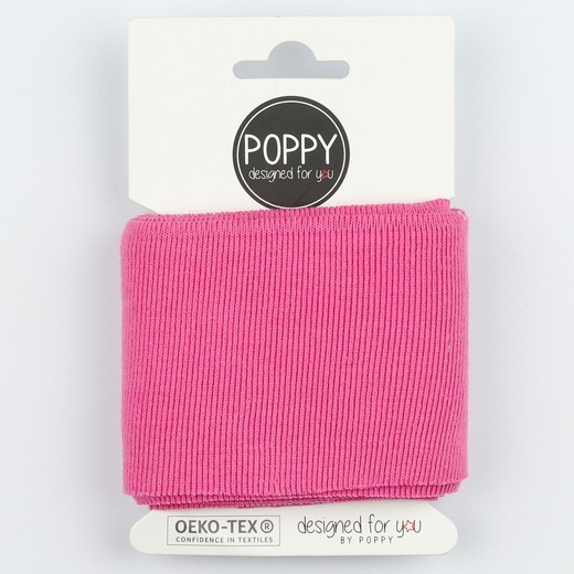 Poppy, Strickbündchen pink, 135 cm
