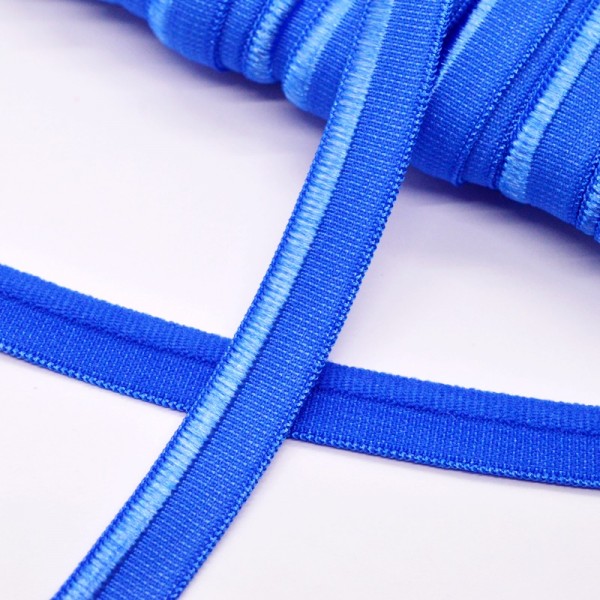 elastische Paspel matt/glänzend, royalblau