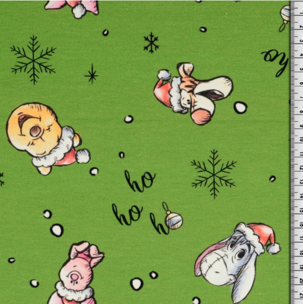 Winnie Pooh's Christmas Figuren grün, Kuschelsweat