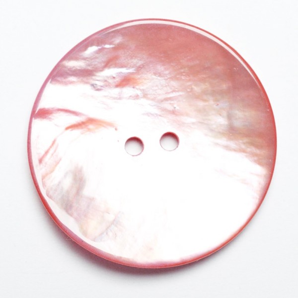 Perlmuttknopf, rosa, 34 mm