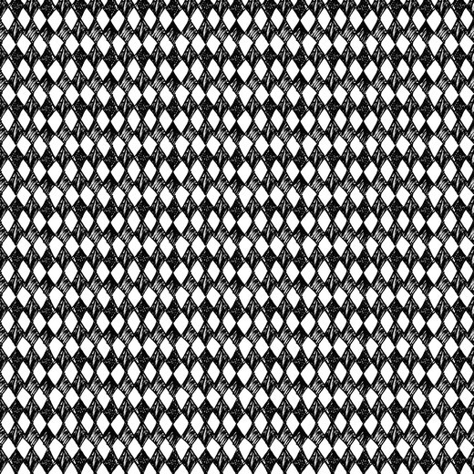 Rauten Muster, schwarz/weiß, Baumwoll-Popeline, 60°waschbar