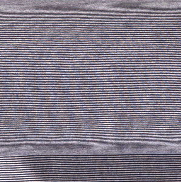 Mini-Ringelbündchen jeansblau/weiß gestreift