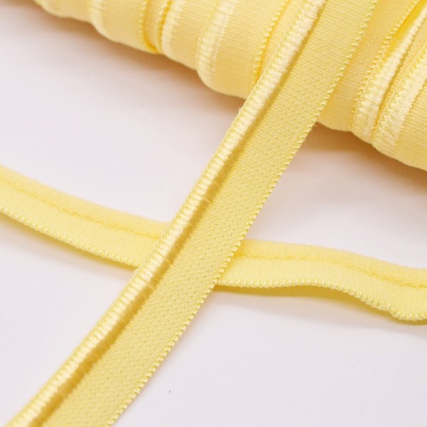 elastische Paspel matt/glänzend, gelb