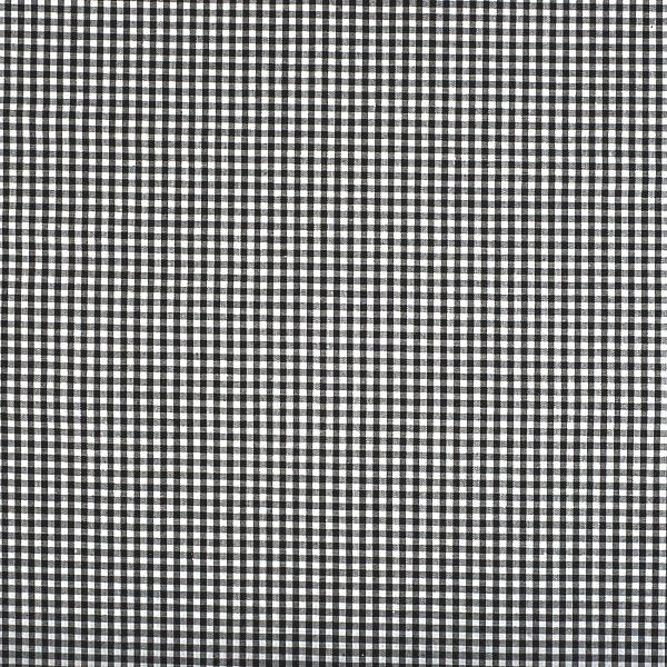 Vichykaro, klein, schwarz-weiß kariert, waschbar bei 60°