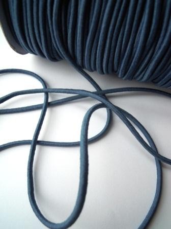 Gummischnur, 3 mm, jeansblau