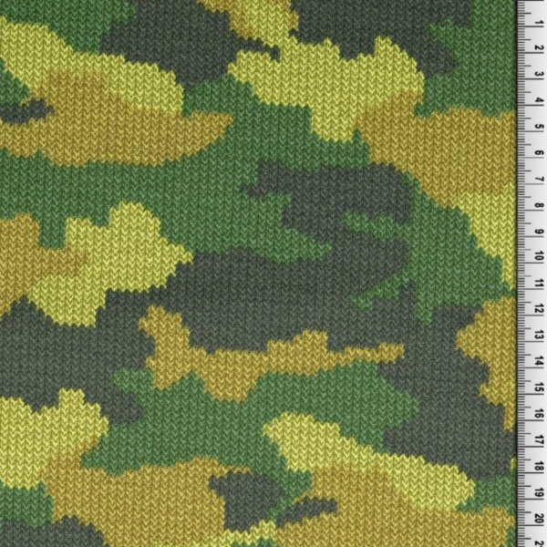 Kuschelsweat, Camouflage grün