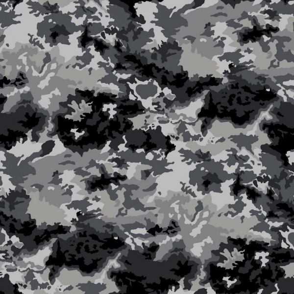 Dekostoff, Camouflage schwarz/grau