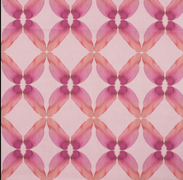 Dekostoff/Canvas Digitaldruck, Grafisches Muster pink