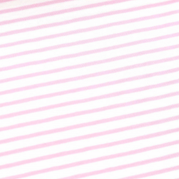 Carli, Streifenjersey rosa auf weiß