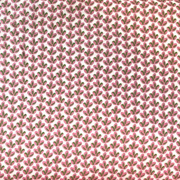 Bumenmuster rosa/grau auf zartrosa, Baumwolllstoff