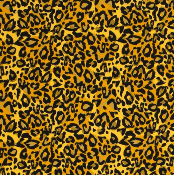 Jersey Leoparden-Print senf