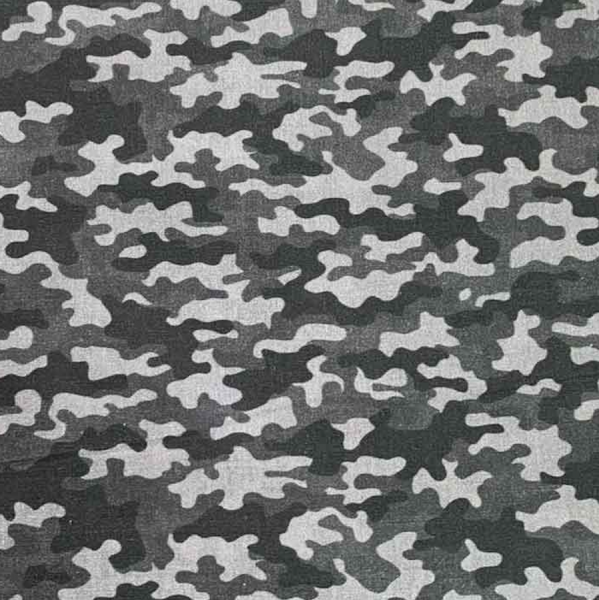 Baumwollpopeline, Camouflage hellgrau/grau/schwarz