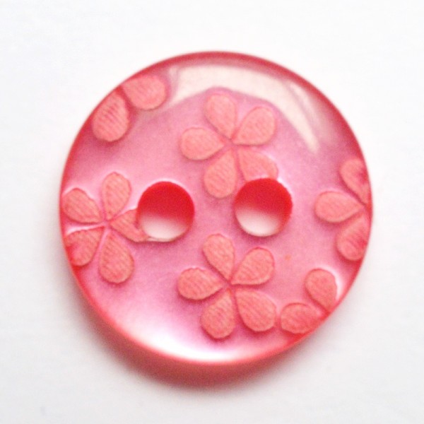 Knopf Blumenwiese, pink