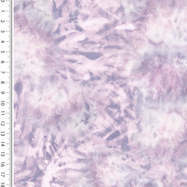 Viskose-Webstoff, Digitaldruck Tie Dye flieder *Letztes Stück ca. 130 cm*
