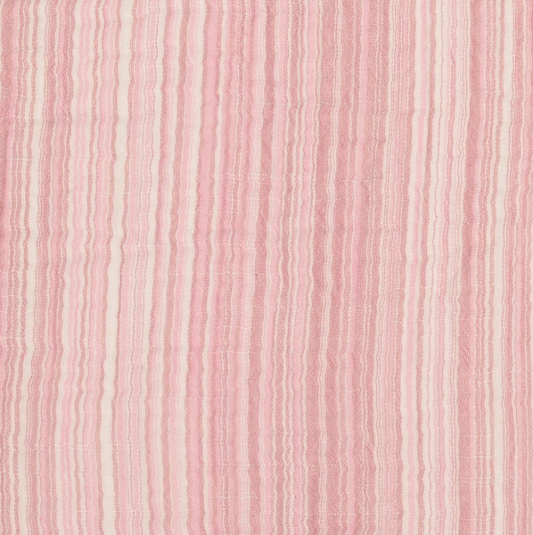Double Gauze/Musselin, Feine Streifen rosa