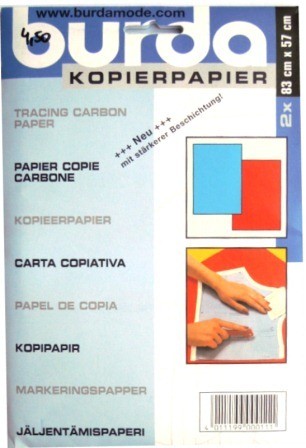 Burda Kopierpapier blau/rot
