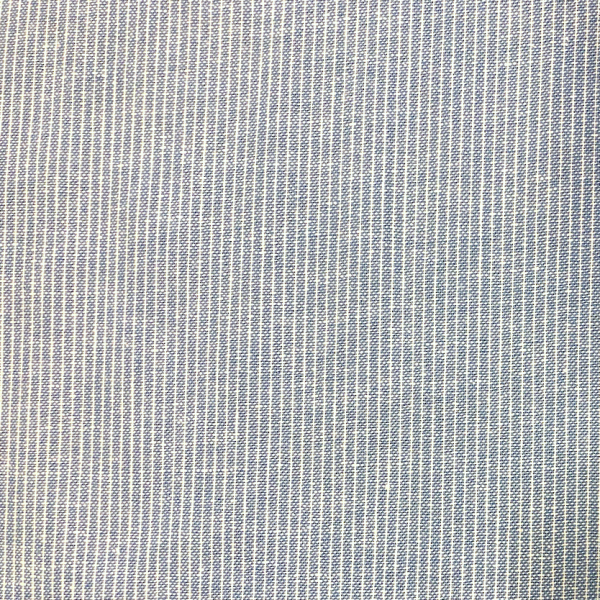 Leinen-Viskosestoff, schmale Streifen hellblau
