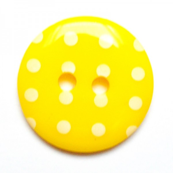 Polka dots, gelb, Knopf