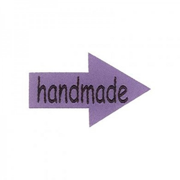 Applikation Pfeil "handmade", lila