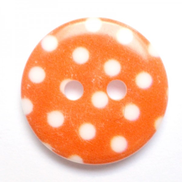 Shabby dots, orange, Knopf